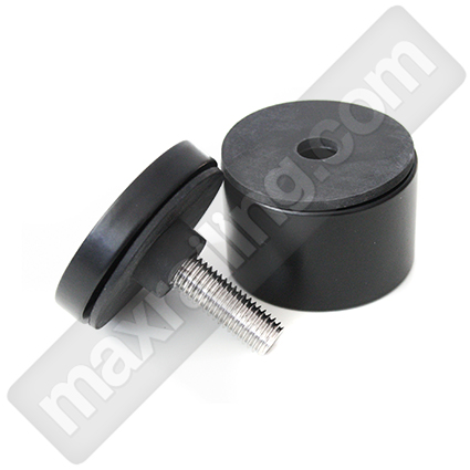 Styklodyrjach black cheren mat Ф50mm. Стъклодържач черен мат Ф50мм.